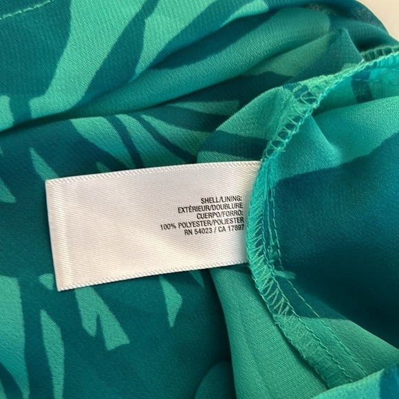 Old Navy Green Sheer Tropical Print Swimsuit Cover-Up Dress Size Medium - Picture 7 of 7